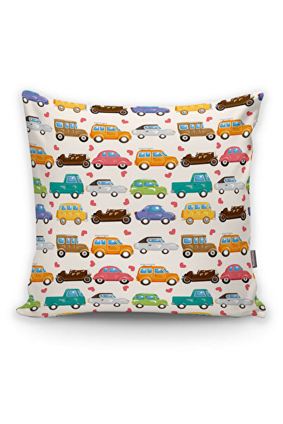 Realhomes Modern Araba Desenli Dijital Baskılı Yastık Kırlent Kılıfı