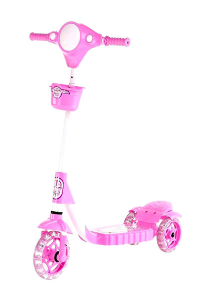 Genel Markalar Garfield Silikon 3 Tekerlekli Frenli Çocuk Scooter Pembe 3 - 4 Yaş 3