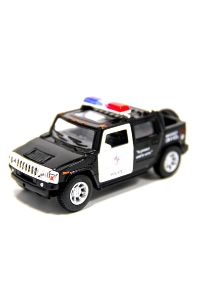 Kinsmart 2005 Hummer H2 Sut Polis Arabası (1:40 Metal Çek Bırak Araba) /