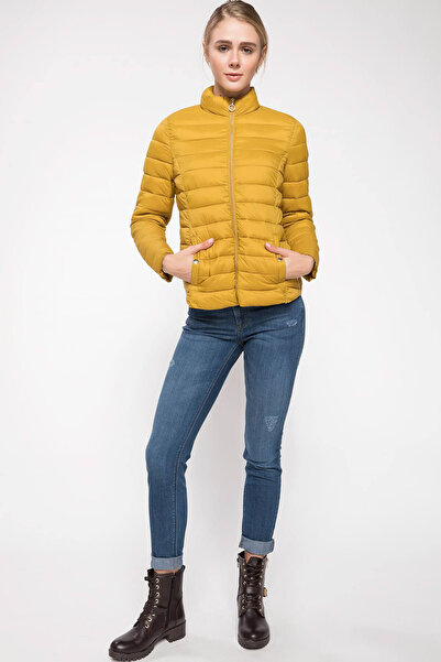 DeFacto Women's Zippered Puffer Coat I6027Az.18Au.Gn131