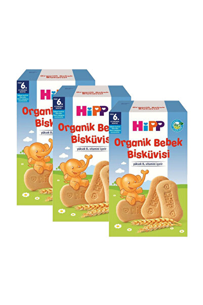 Hipp Organik Bebek Bisküvisi 150 gr x 3 Adet