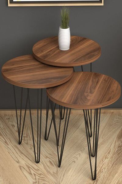 Monte Sehpa Fiona zigon sehpa ceviz