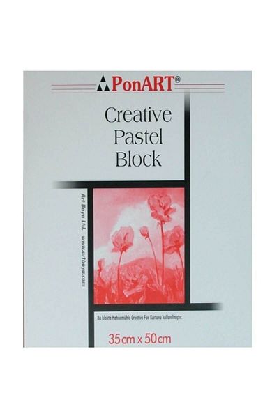 Ponart Creative Pastel Block Spral 35x50 cm. Mixed Color 15 Sheets