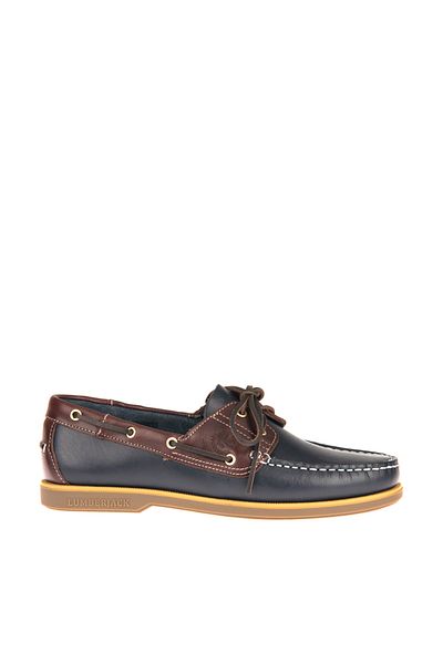 lumberjack NAVIGATOR Navy Blue Brown Tan Men's Leather Marine100242157