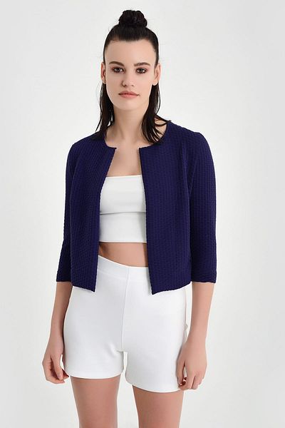 Laranor Mini cardigan de damă bleumarin 19L6599