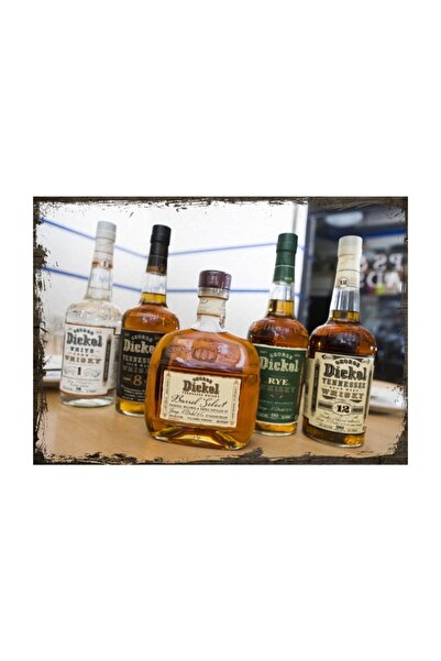 Cakatablo 25cmX35cm Masă din lemn pentru sticle de whisky