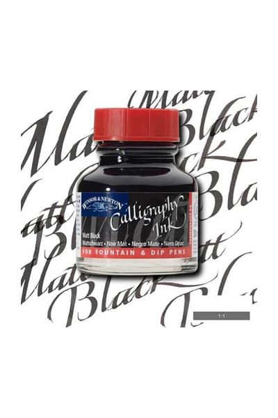 Winsor Newton Winsor & Newton Calligraphy Ink 30 ml. MATT BLACK