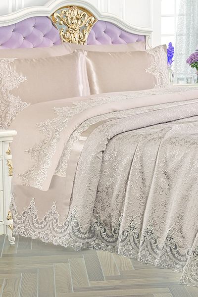 Dekoreko Double Sultan Bridal Set 7 Pieces Capp