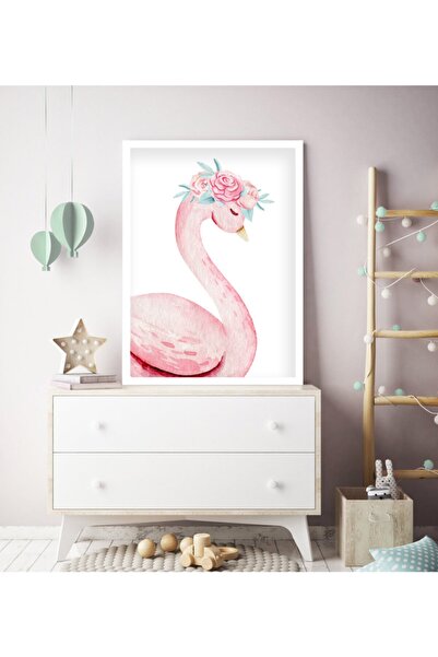 Ya&mu Tablosetleri 1 Adet 33 X 44cm Büyük Boy Ahşap Beyaz Çerçeveli Bebek, Ço...