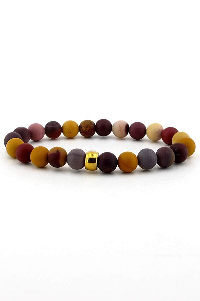 Solfera Men's Alaca Matte Jasper Natural Stone Bracelet B664