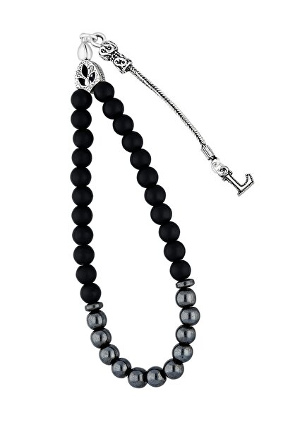 Silver Bazaar GÜMÜŞ L HARFLİ TESBİH BİLEKLİK