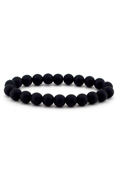 Solfera Men's Matte Onyx Natural Stone Bracelet B714