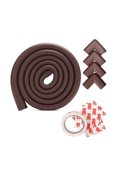 AGUBUGU BABY Slim Rubber Edge + Corner Protector Set Brown