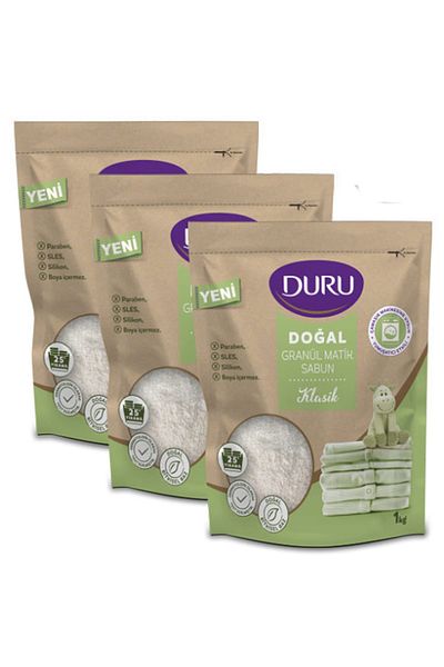 Duru Classic Granulated Matic Soap - 1 Kg x 3 Pieces