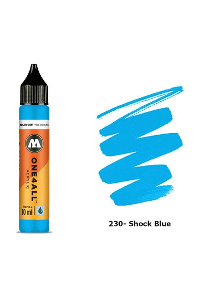 Molotow One4All 30ml Acrylic Refill - 230 Shock Blue