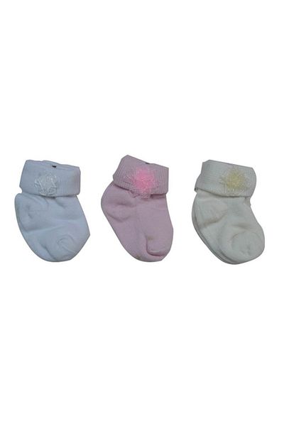 Minidamla 41362 Baby Socks 3 Pieces Pink