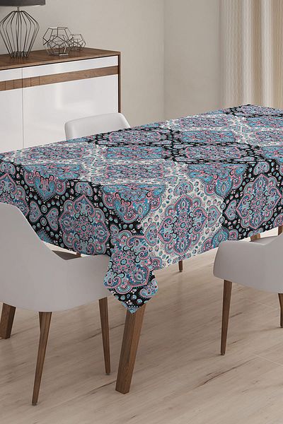 Realhomes Față de masă modernă cu model damă sc imprimată digital 3D - 140 x 220 cm