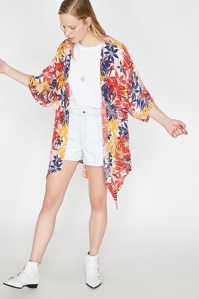 Koton Women's Orange Kimono 9YAK58136CW