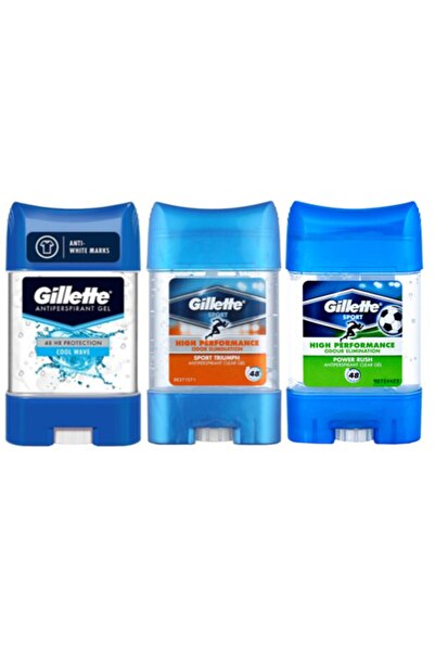 Gillette Antiperspirant Koltuk Altı Jel 70 ml X 3 - Sport Triumph Anti White ...