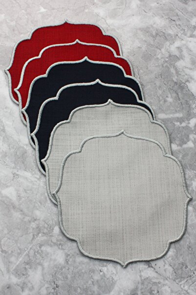 WEARE2 Χρωματιστές χαρτοπετσέτες κοκτέιλ σε μπορντό, ναυτικό μπλε και ασημί γ...