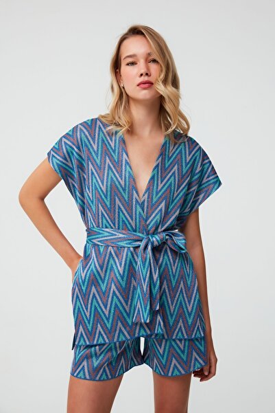 JOIN US Cep Detaylı Mavi Şort