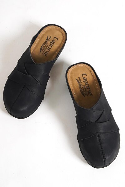 Capone Outfitters Anatomická měkká pohodlná podrážka na klínovém podpatku Mother pantofle