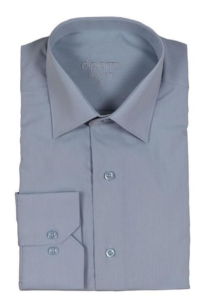 Modarar Cămașă gri pentru bărbați, slim fit, cu mânecă lungă Rar00733