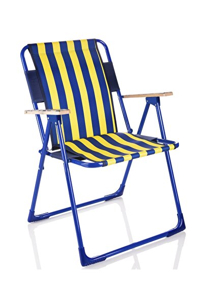 Miras Fans Pro Katlanır Sandalye, Sarı-lacivert