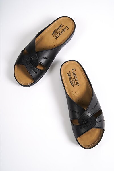 Capone Outfitters Anatomiczne, miękkie i wygodne kapcie dla mamy na koturnie