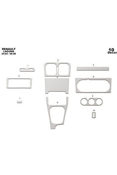 meriç cockpit design ميريتش ®   رينو لاجونا توربيدو امامي مطلي الومنيوم 10 قط...