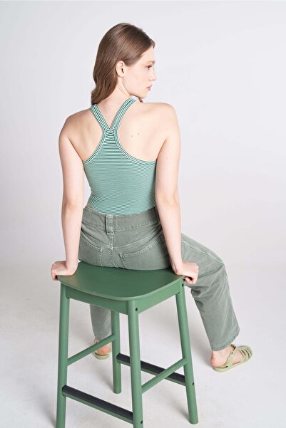 TUBİA Μπλούζα Crop με ρίγες