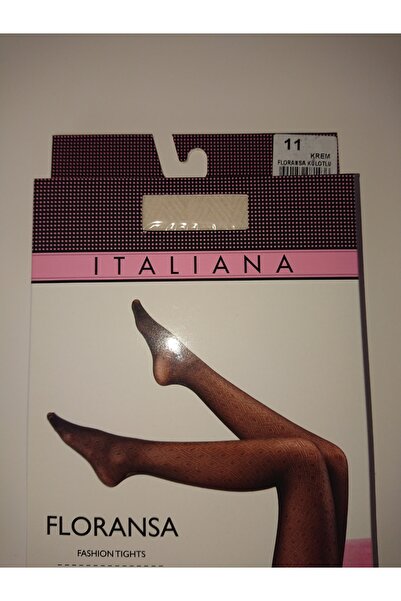 İTALİANA Jakar Desen Külotlu Çorap Floransa