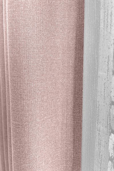 Cortibo Alaska Linen Background Curtain Powder Single Wing (medium Pile)