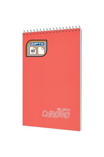 Gıpta Chromo Block A4 80 Sheets Spiraled Unlined Notebook