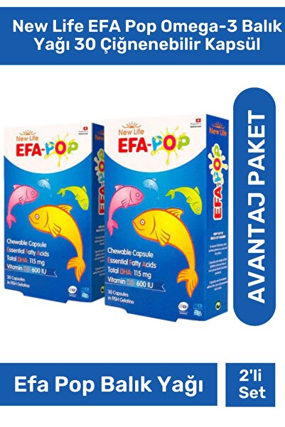 New Life Newlife Efa - Pop 30 Kapsül*2 Adet Skt: 10/2022