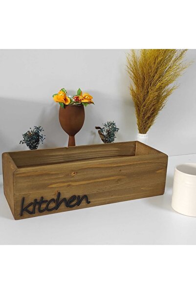 temamall Ahşap Kutu Organizer, Yağdanlık Kutusu, Kesme Tahtası Organizeri