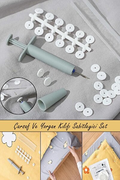 Sihirlicin Set de butoane practice și util pentru husă de pilota și suport pentru cearșaf