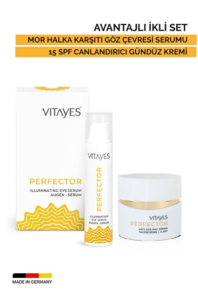 VITAYES Koyu Halka Torba Karşıtı Göz Çevresi Serumu & Canlandırıcı Gündüz Kre...