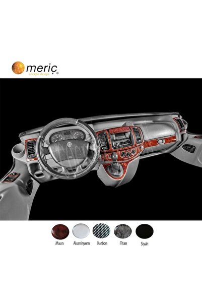 meriç cockpit design ميريتش ®   رينو ترافيك توربيدو مطلي ماهوجني 18 قطعة 2007-2010
