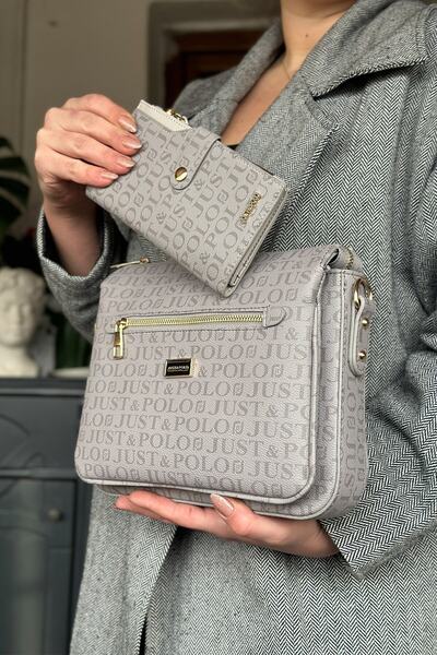 Just Polo حقيبة كتف نسائية 5 أقسام 29 سم 20 سم 10 سم 2068-gb