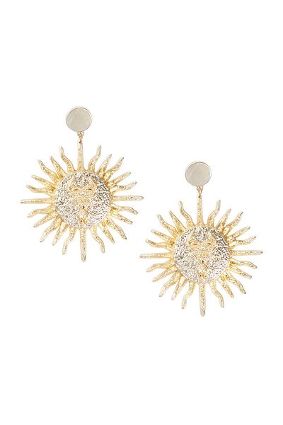 Trendyol Collection X Zeynep Tosun Gold Sun Figure Ohrring TCLSS23BK00000