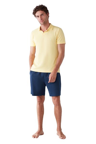 Penyemood Ft Luxury Polo Collar Shorts Set - Ft201