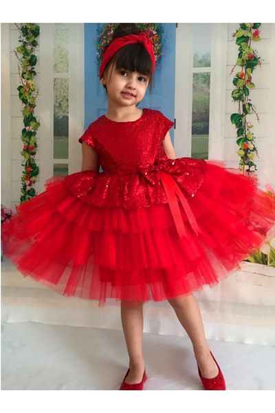 TONTİŞLER BEBEK VE ÇOCUK GİYİM 23 April Class Show, Ceremony Girl's Dress (7-8-9-10-11-12) Age Quality Product Birthday