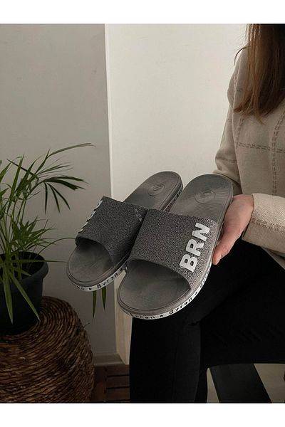 Behtah Kundura Unisex Anatomical Non-Slip Sole Bathroom Pool WC Daily Slippers Brn