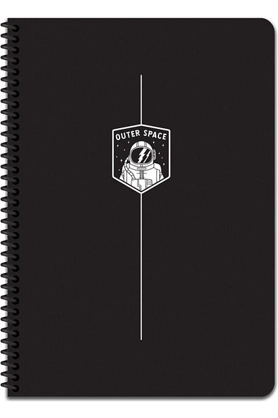 KESKİN COLOR A4 Lined Notebook Space Outer Space