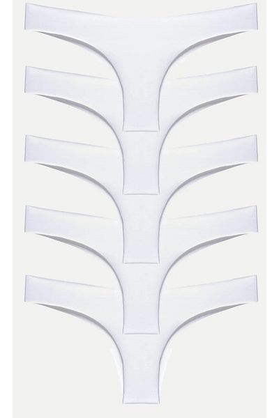 GECKO COLLECTION Gecko 5&#39's Laser Cut Brazilian Thong Women's Panties