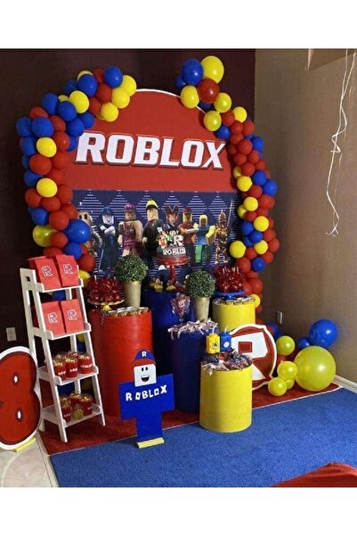 Happyland Roblox Temalı Doğum Günü Seti Roblox Konsepti Parti Seti Orta Set 8...