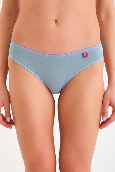 Joshs Pamuklu Brazilian Külot -brezilya Külot -brezilya Modeli Külot Tekli Mavi