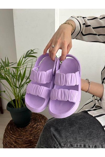 Behtah Kundura Dungi duble Anti-alunecare Talpă groasă Moale Lumină Confortabil Marea piscină Plajă Zilnic Sandale damă Papuci