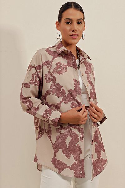 Bigdart 3900 Oversize Long Basic Shirt - D.rose Dried